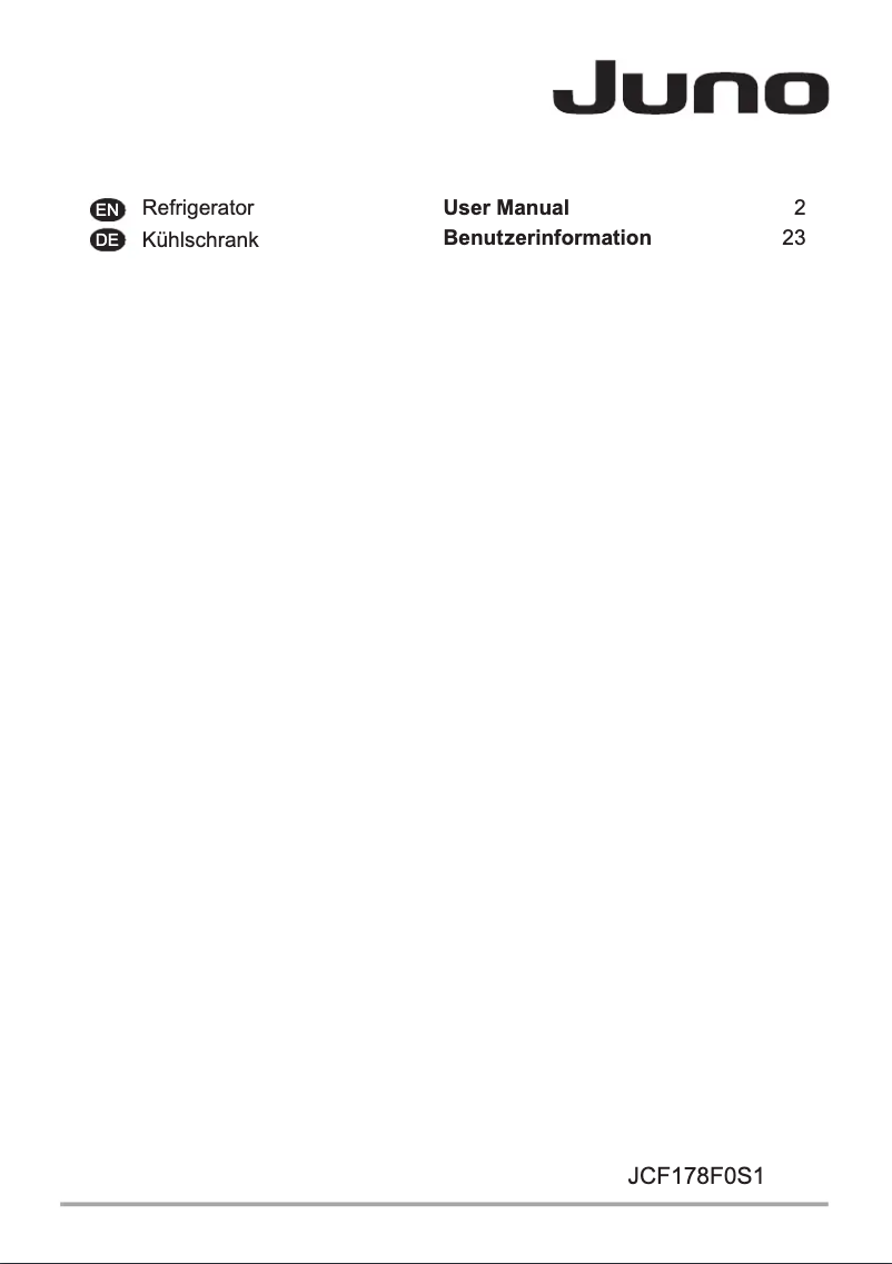 First page image of the manual for JCF178F0S1