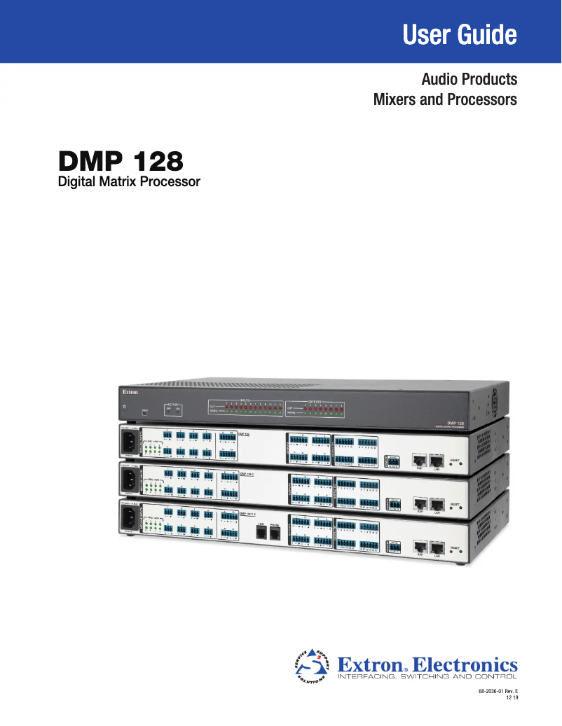 First page image of the manual for DMP 128