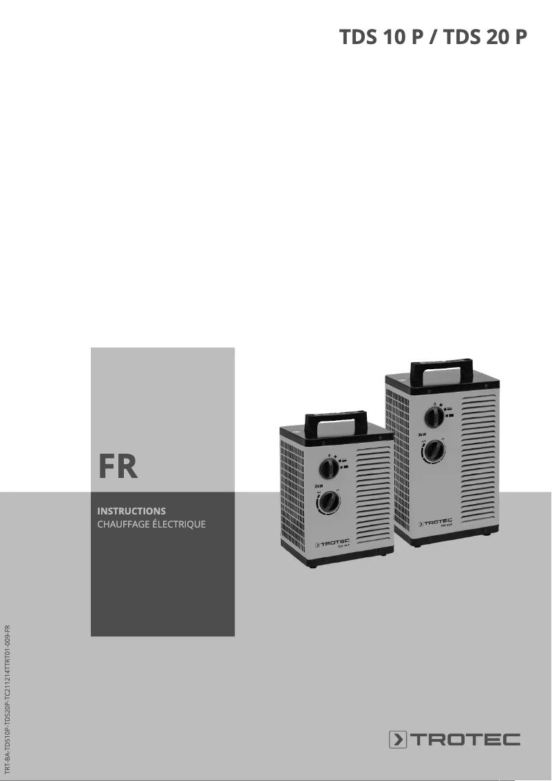 First page image of the manual for TDS 10 P