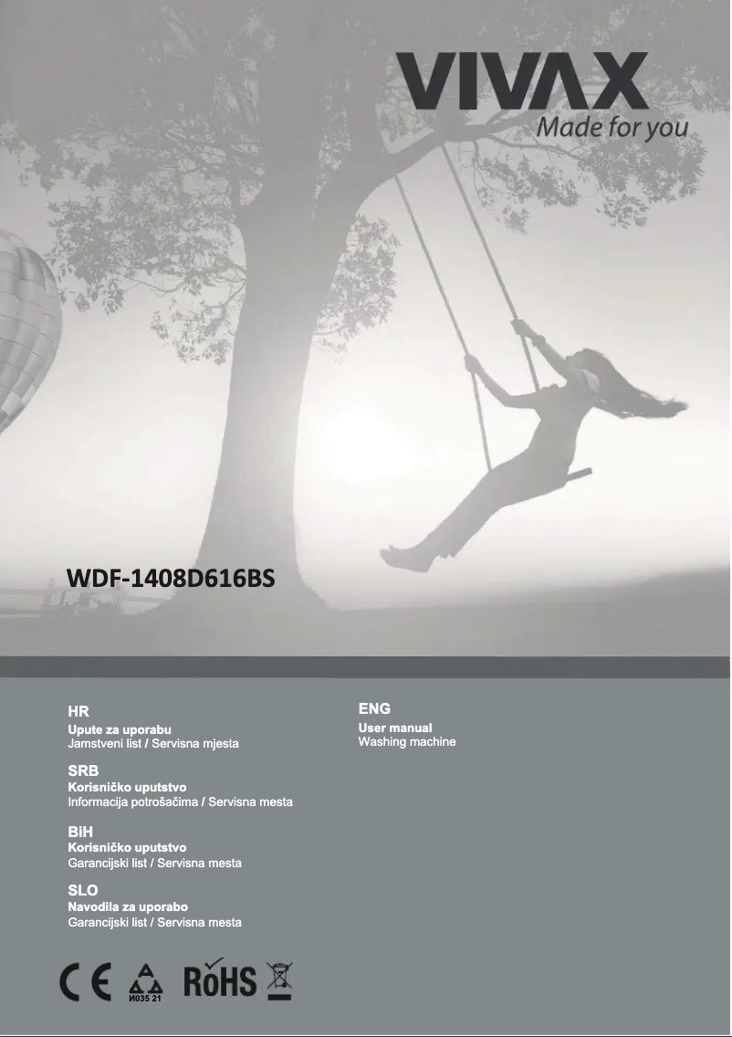 Page 1 of the manual User Manual Vivax WDF-1408D615BS