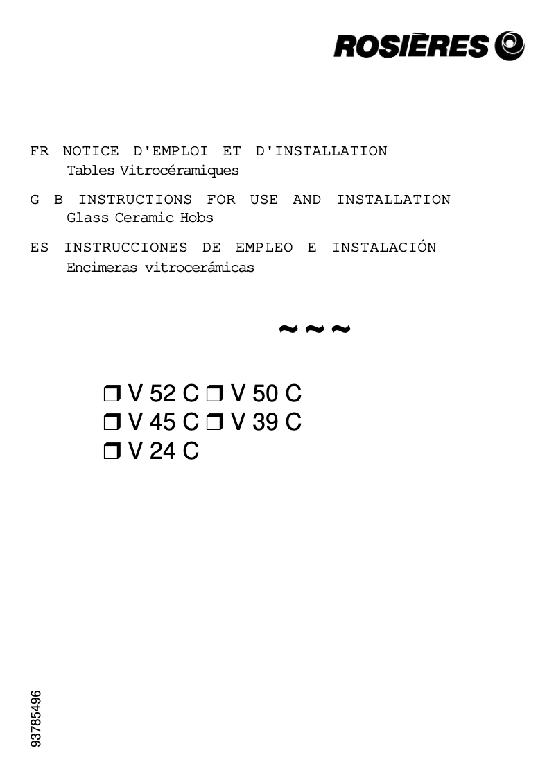First page image of the manual for V 45 CPN