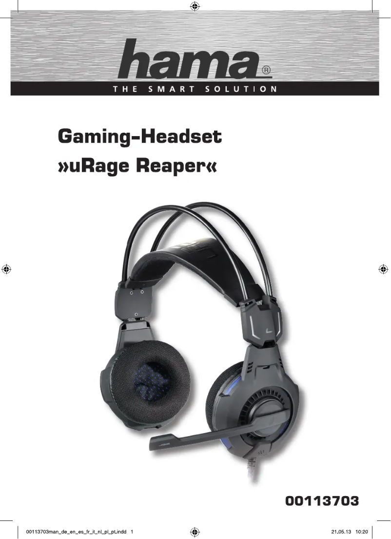 First page image of the manual for uRage Reaper 00113703