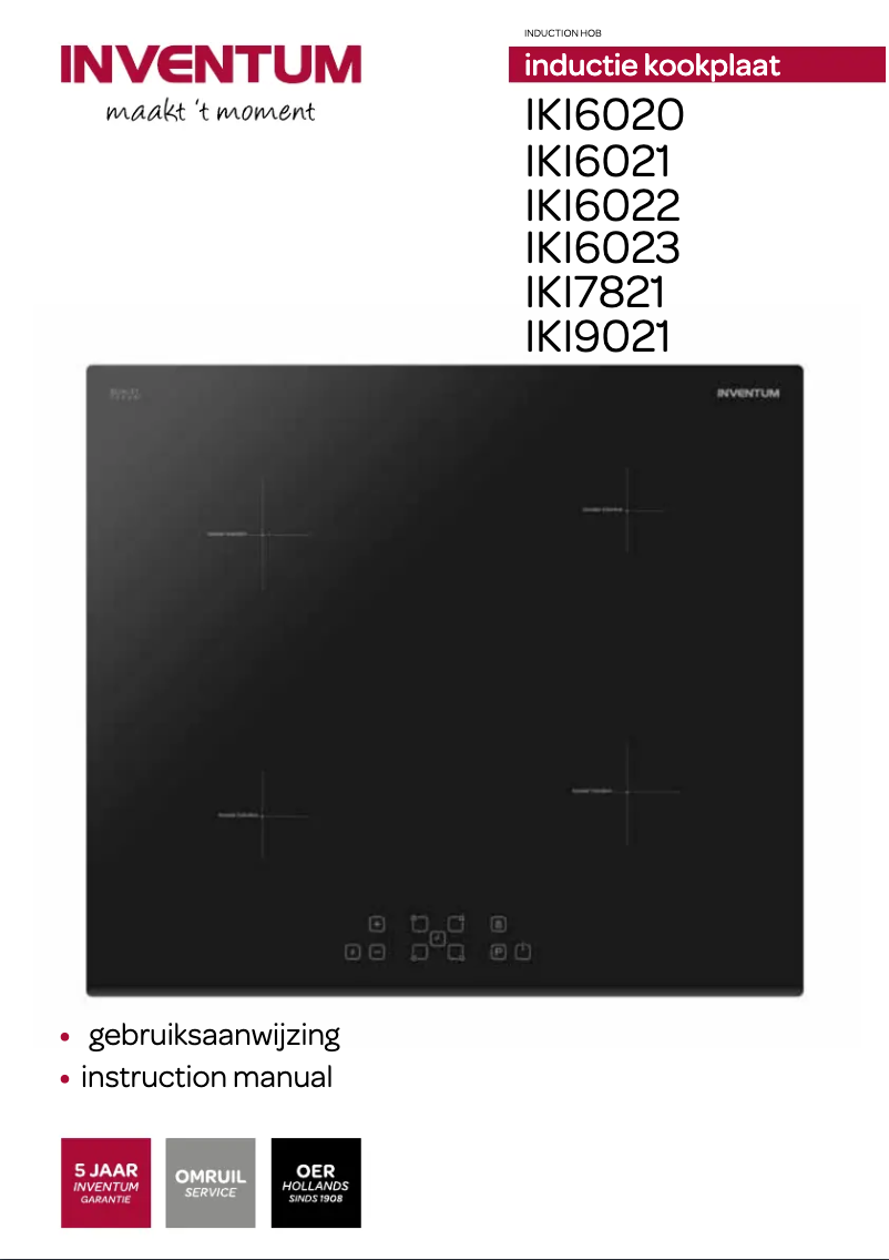 Page 1 of the manual User Manual Inventum IKI6023
