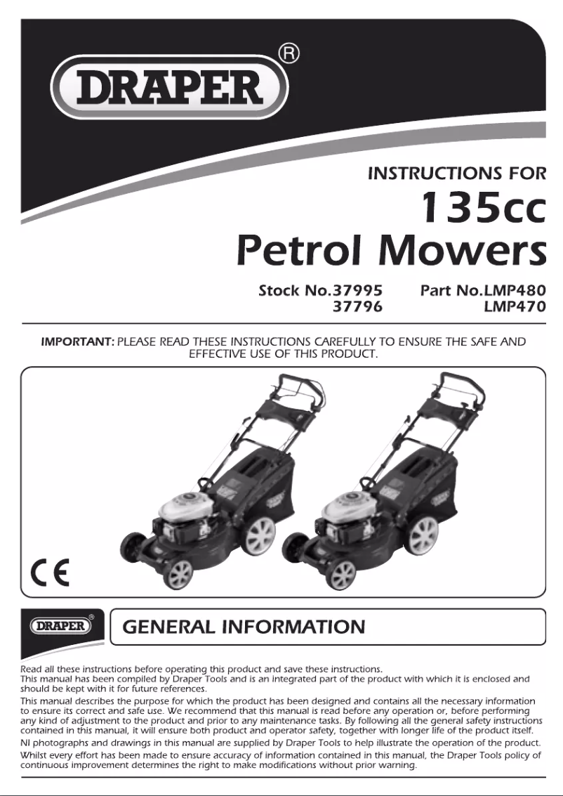 First page image of the manual for LMP480