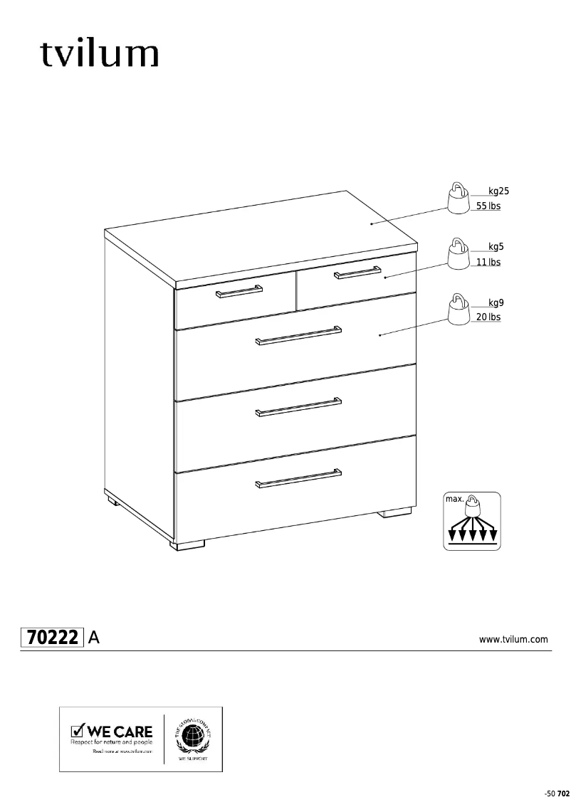 First page image of the manual for Front (79x50x85)