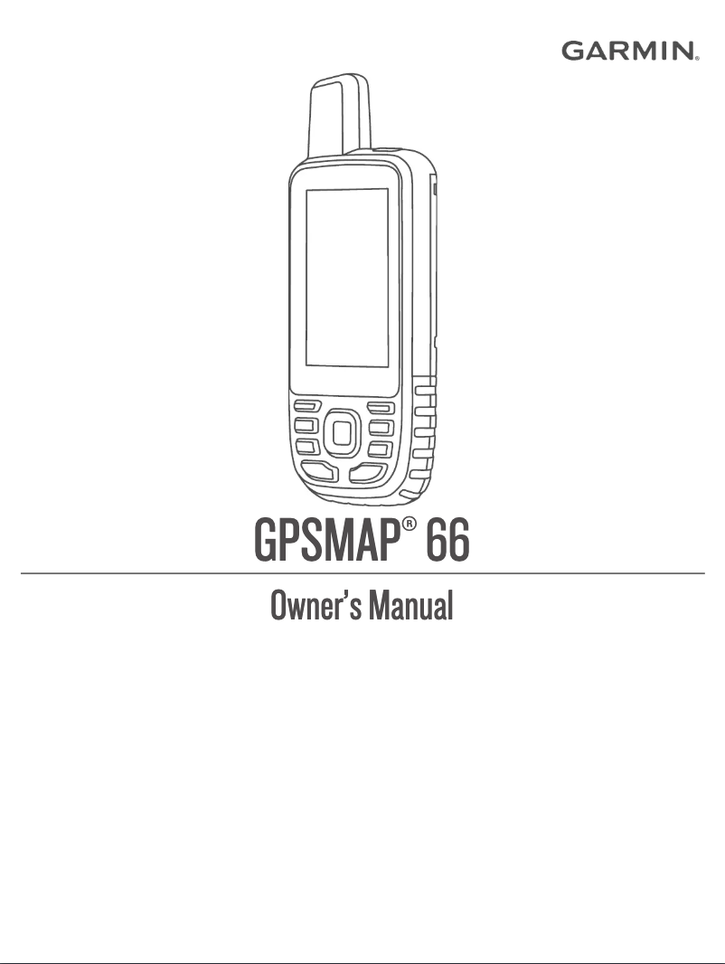 Page 1 of the manual User Manual Garmin GPSMAP 66sr