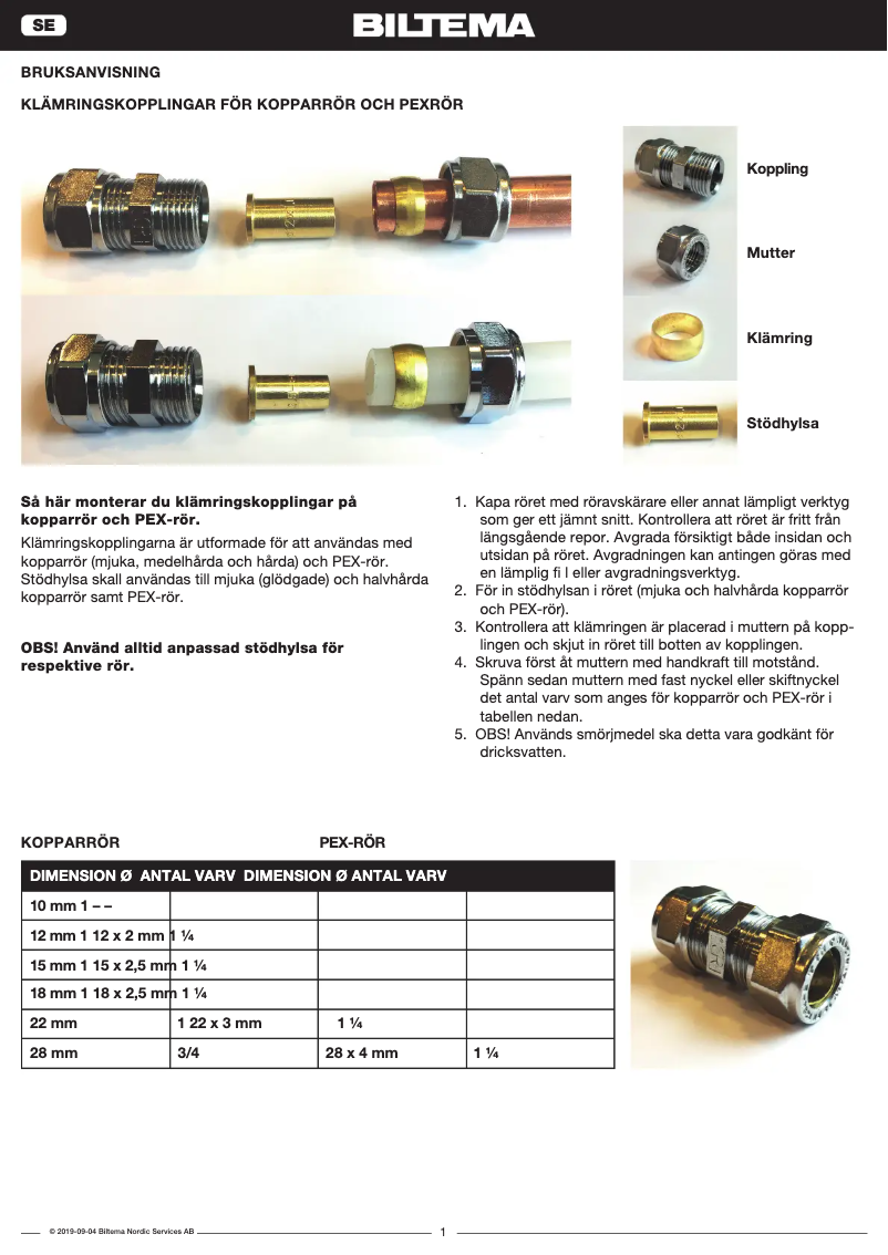 First page image of the manual for 86-6038