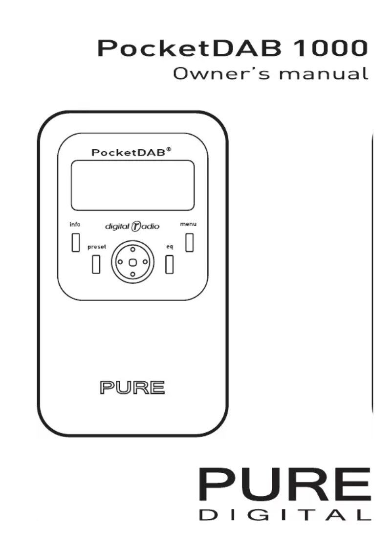 First page image of the manual for PocketDAB 1000