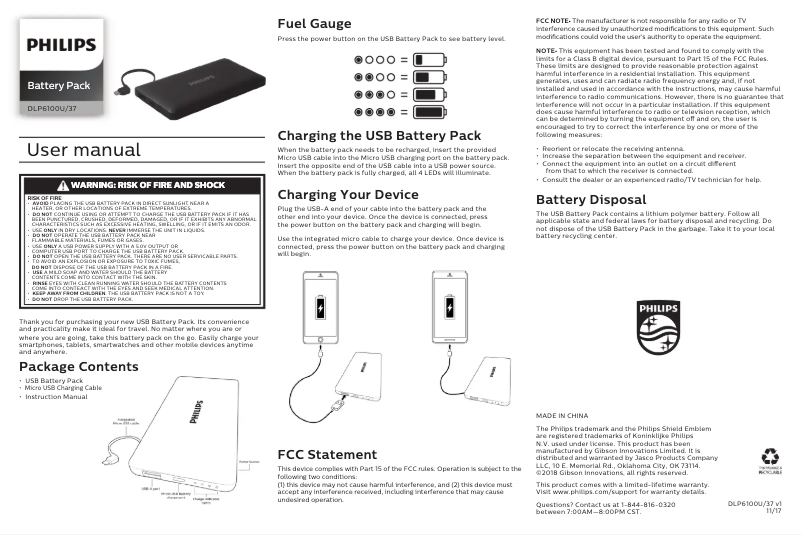 Page 1 of the manual Instruction Manual Philips DLP6100