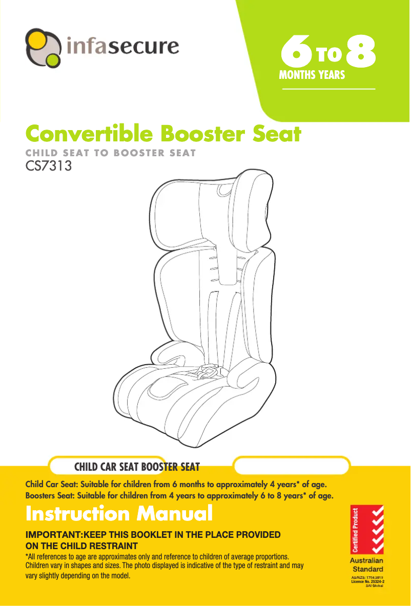 Page 1 de la notice Manuel utilisateur InfaSecure Visage Astra