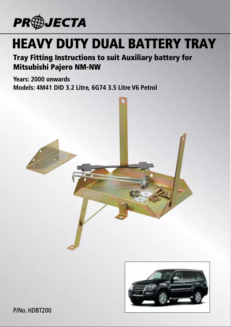 Page 1 of the manual User Manual Projecta HDBT200