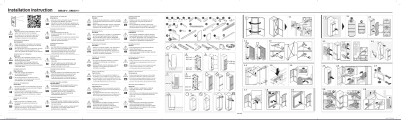 Page 1 of the manual Installation Guide Samsung BRB26705FWW