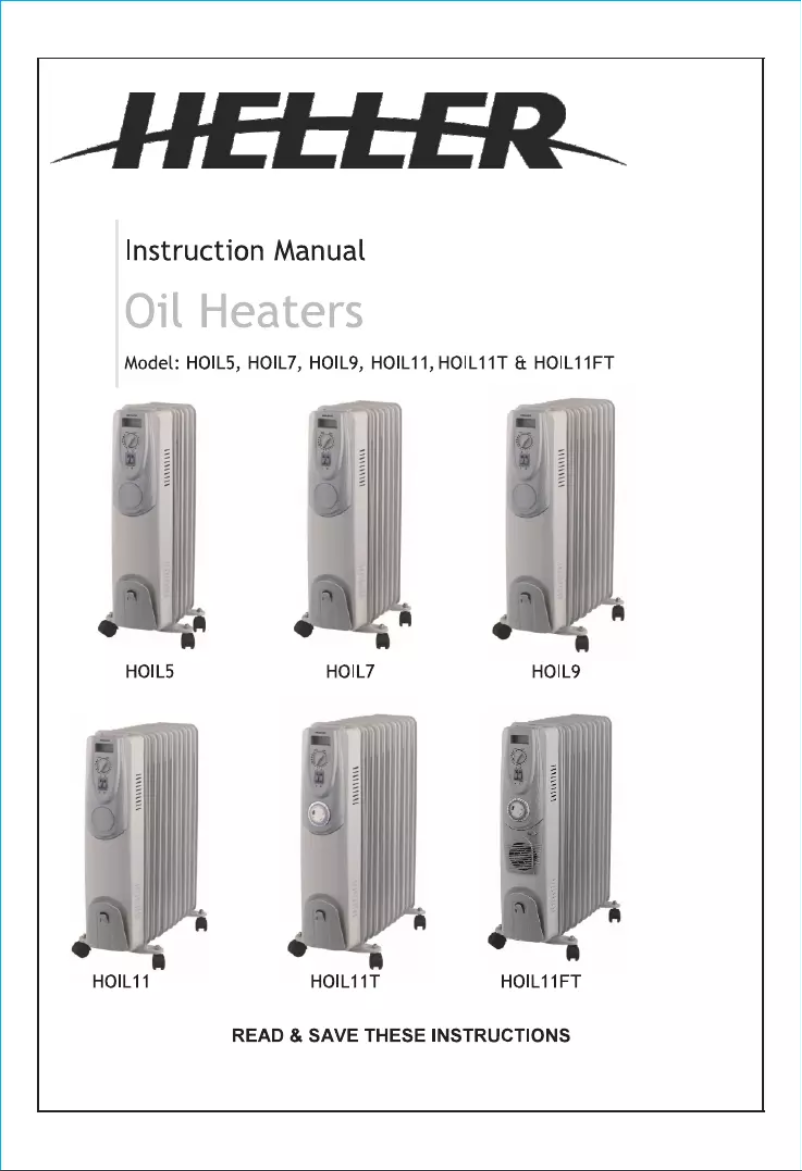 First page image of the manual for HOIL11T
