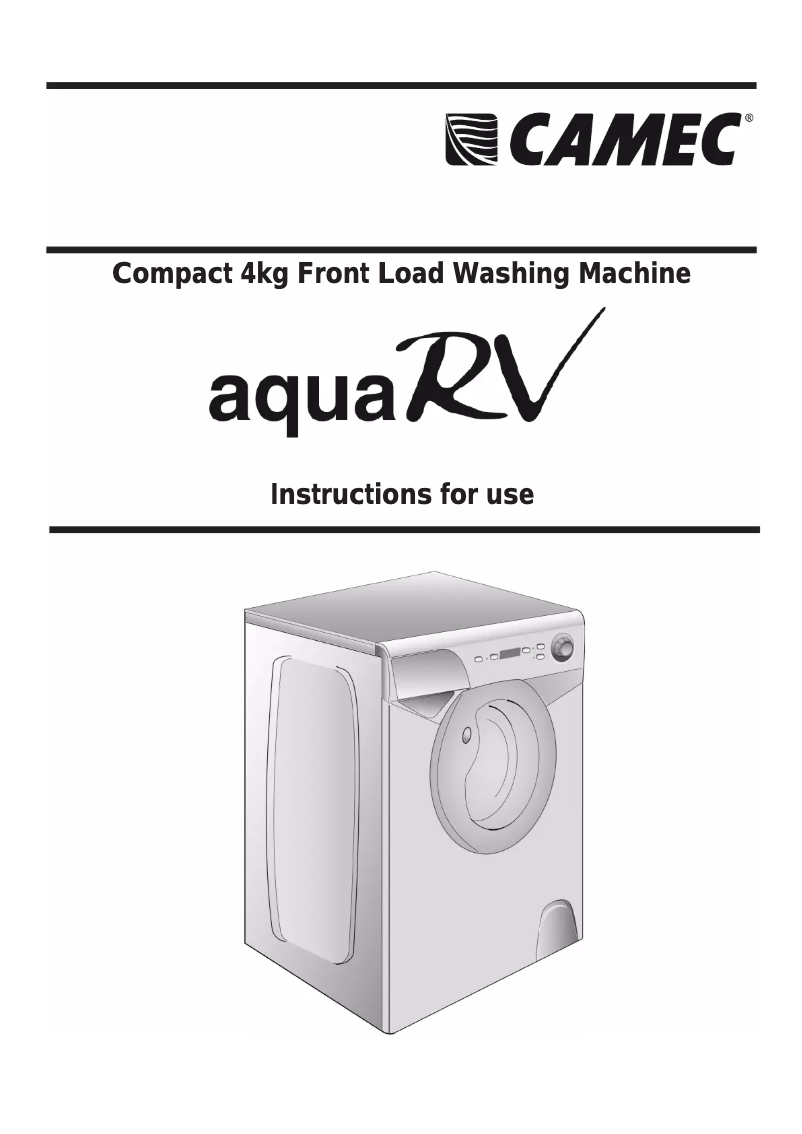First page image of the manual for AquaRV