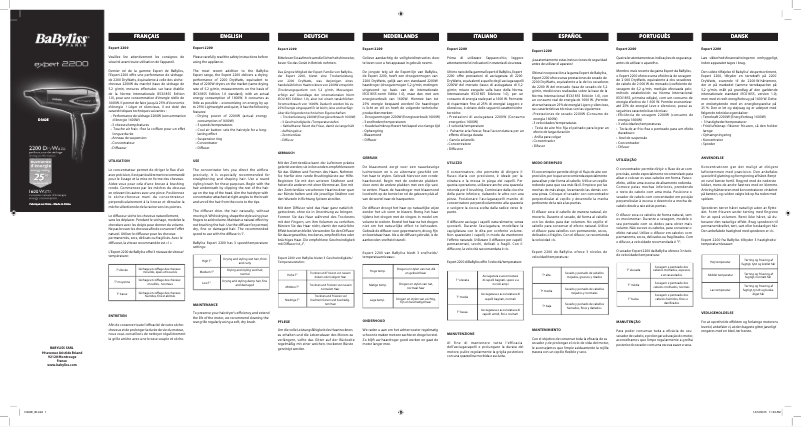 First page image of the manual for Expert 2200