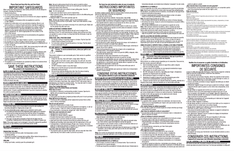 First page image of the manual for GR2081HM