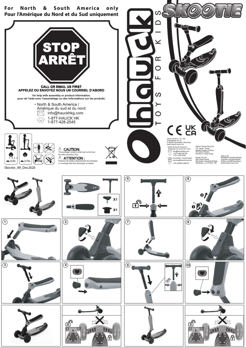 Page 1 of the manual User Manual Hauck Skootie