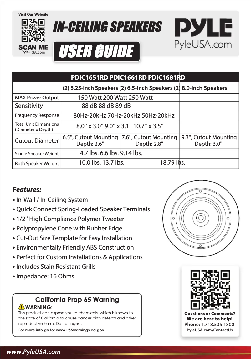 First page image of the manual for PDIC1681RD