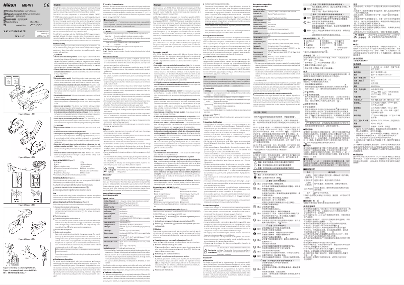 First page image of the manual for ME-W1