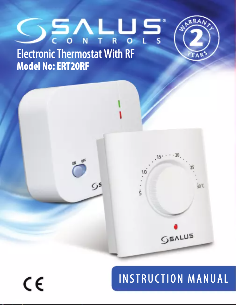 Page 1 of the manual User Manual Salus ERT20RF