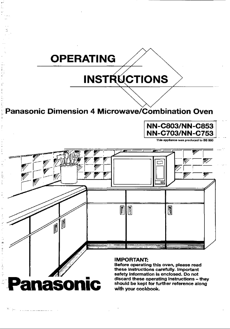 First page image of the manual for NN-C803