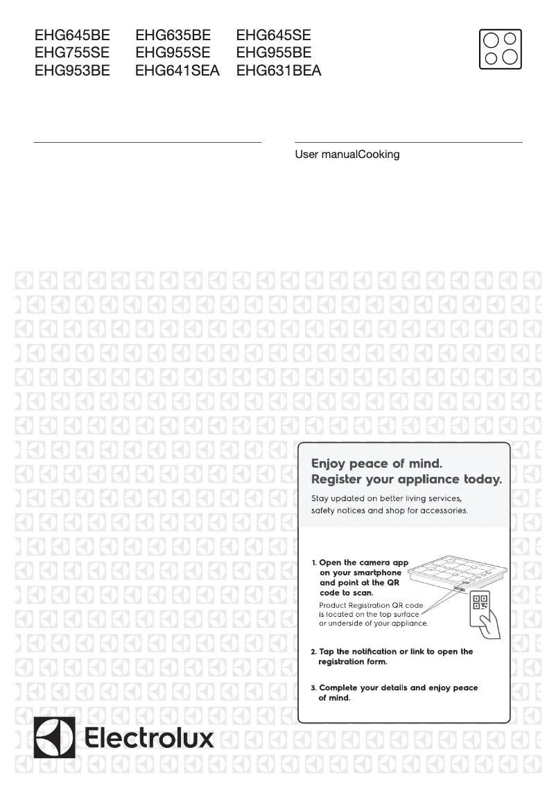 First page image of the manual for EHG641SEA