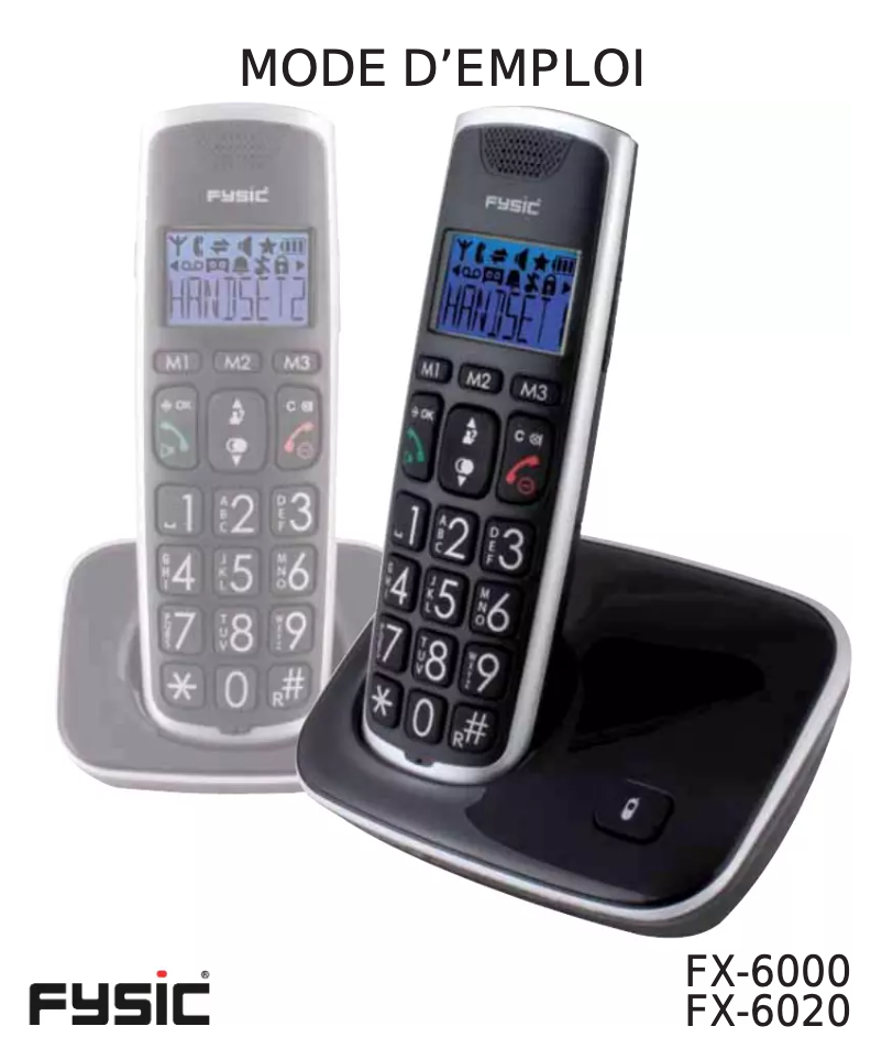 First page image of the manual for Big Button FX-6000