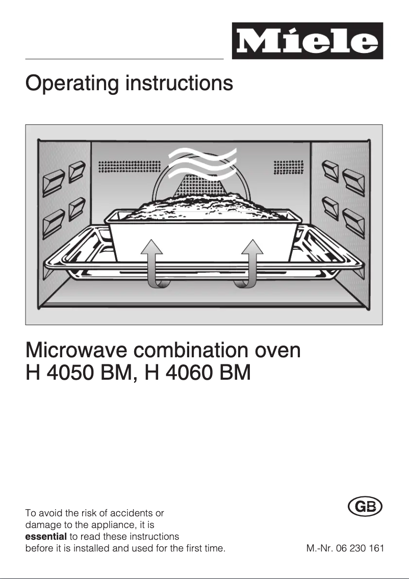 Page 1 of the manual User Manual Miele H 4060 BM
