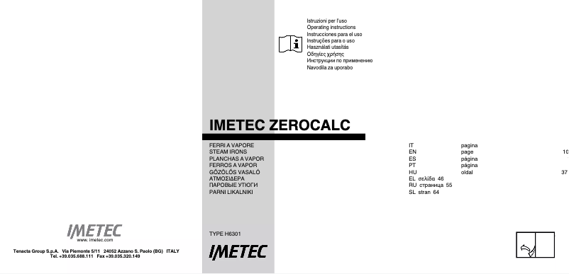 Page 1 of the manual User Manual Imetec H6301
