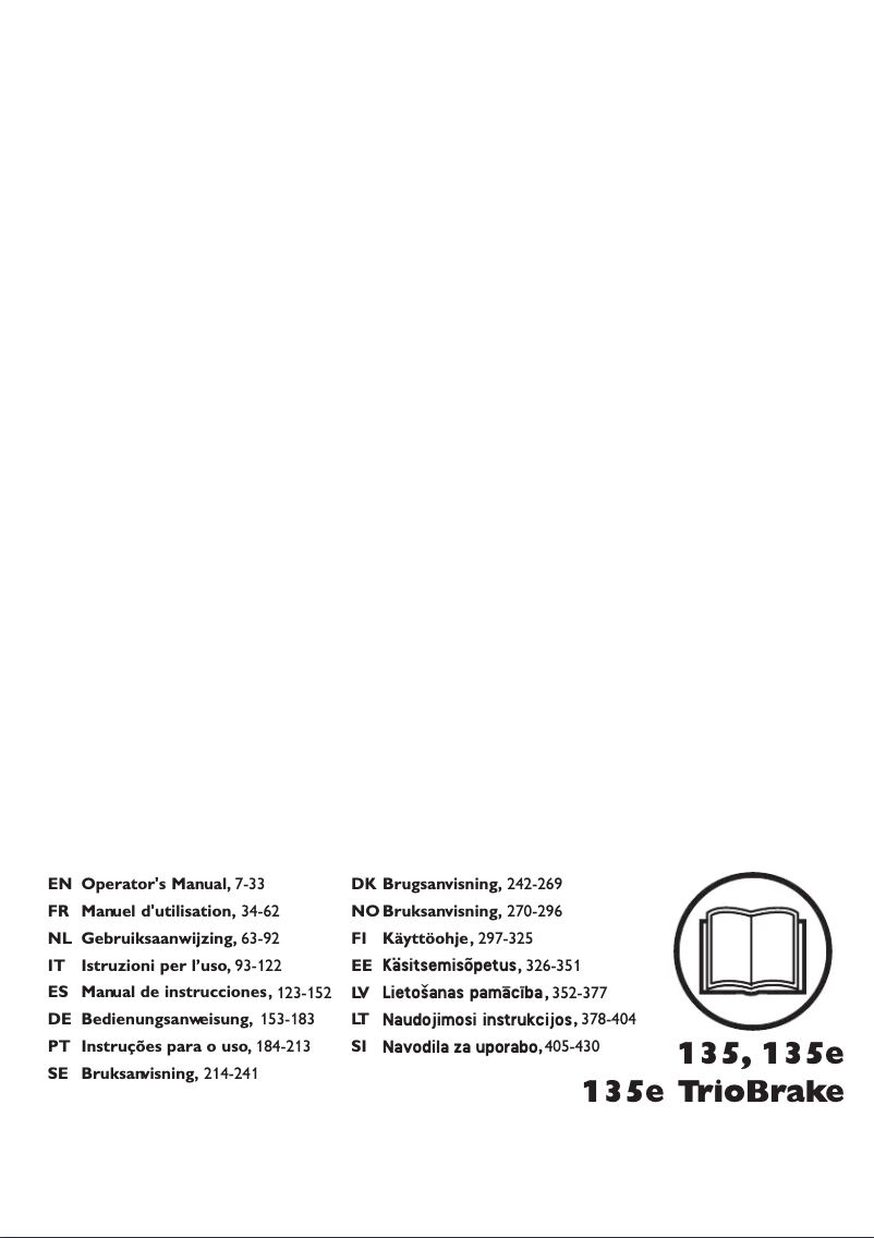 Page 1 of the manual User Manual Husqvarna 135