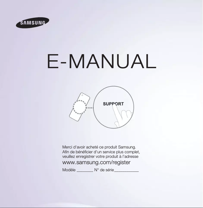 Page 1 of the manual User Manual Samsung UE40ES8000S