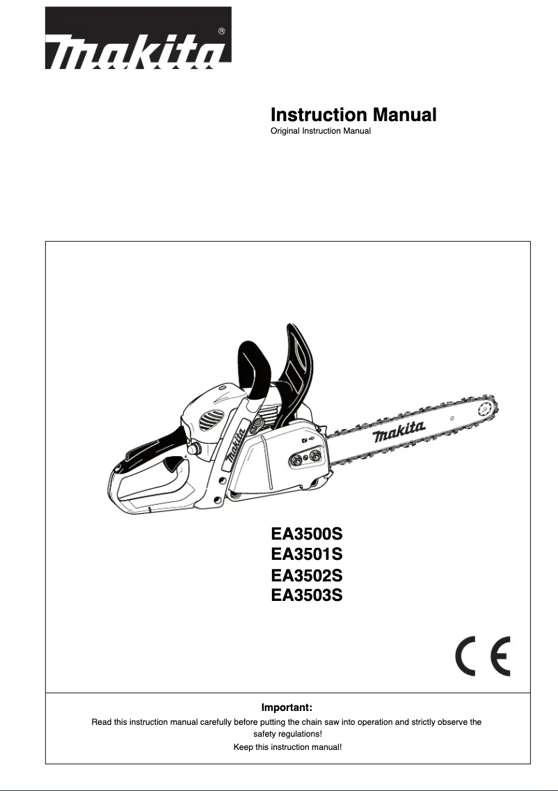 First page image of the manual for EA3500S35B
