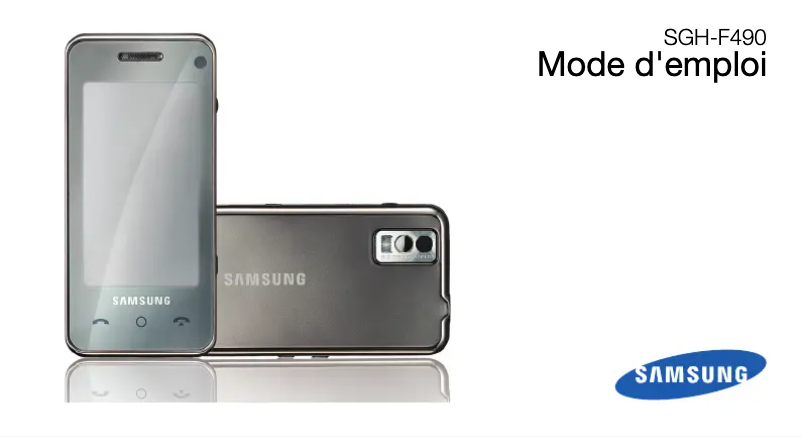 First page image of the manual for SGH-F490