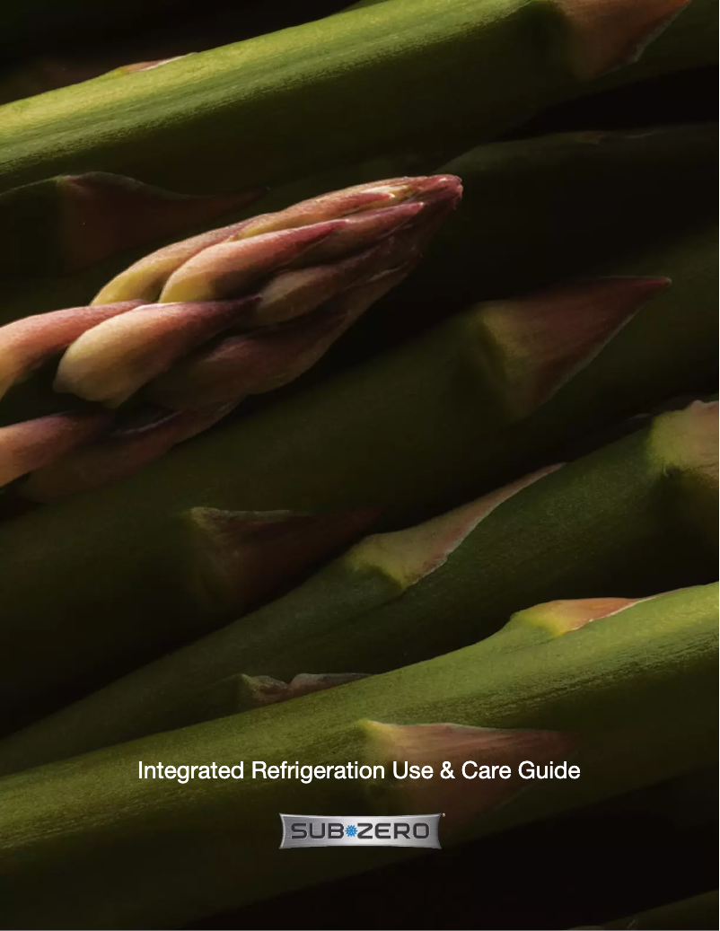 Page 1 of the manual Use and Maintenance Manual Sub-Zero IT-30CIID-LH