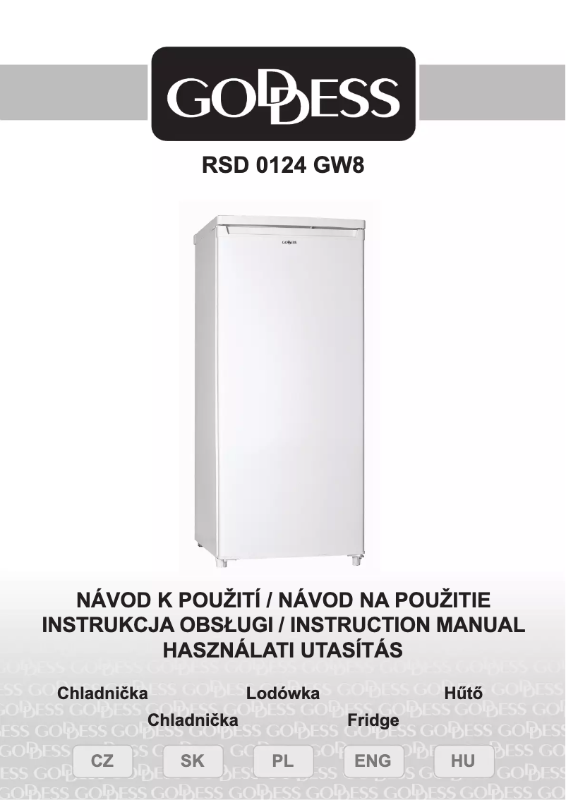 First page image of the manual for RSD 0124 GW8