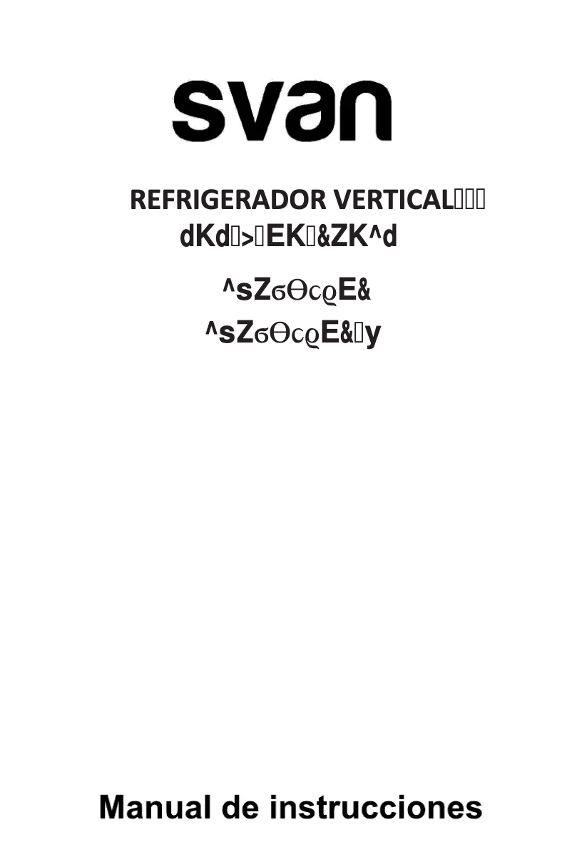 First page image of the manual for SVR1865NF