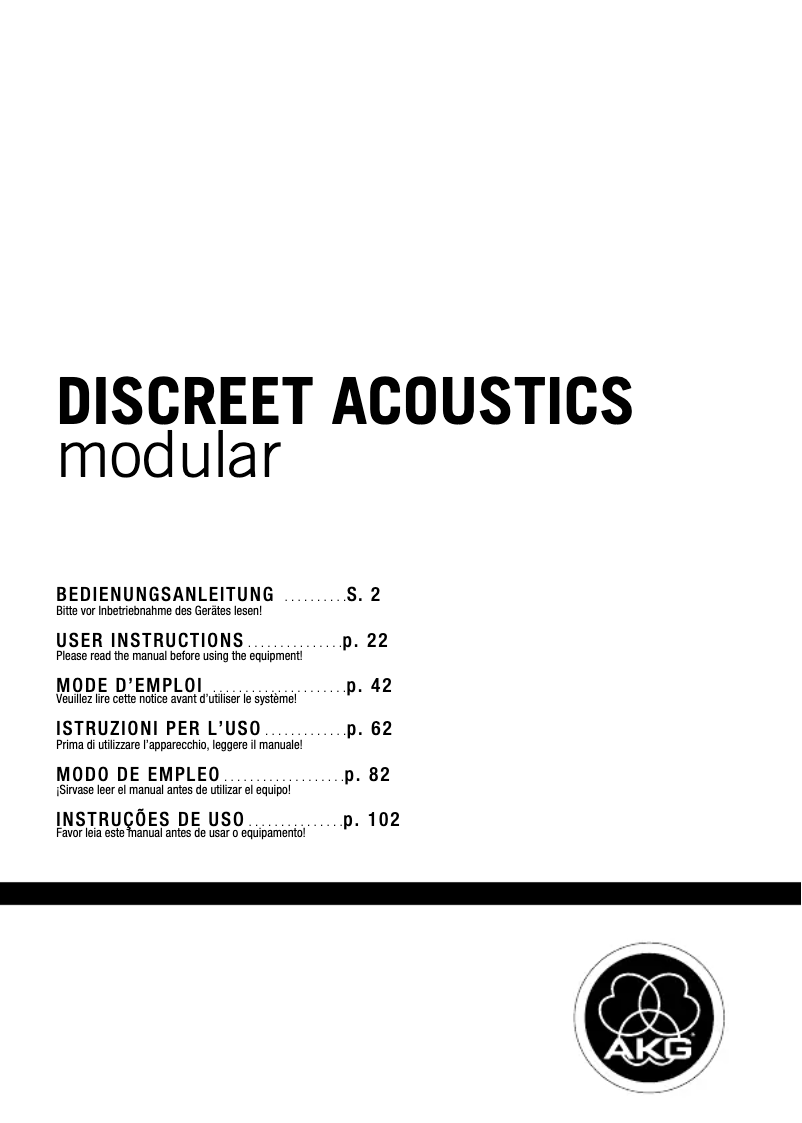 First page image of the manual for GN15 E