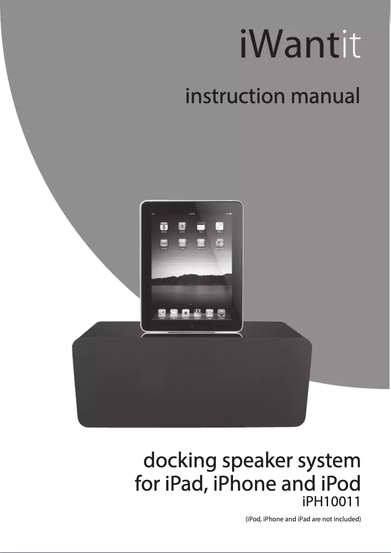Page 1 of the manual User Manual iWantit iPH10011