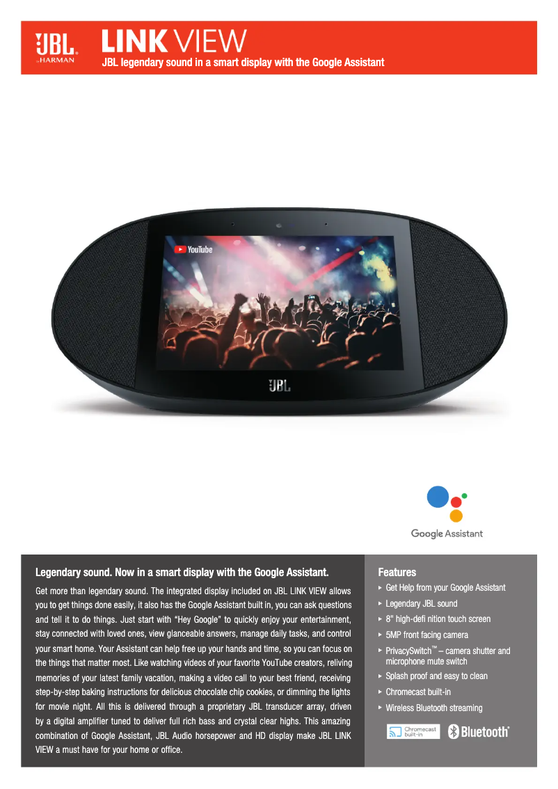 First page image of the manual for Link View