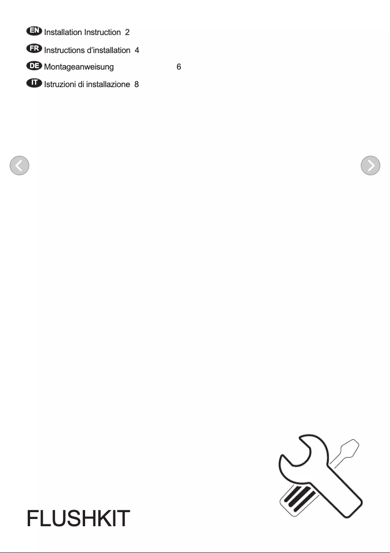 Page 1 of the manual Installation Guide Electrolux GK69TSIPO