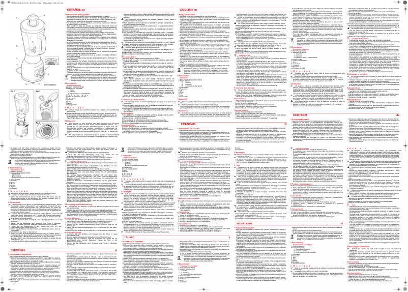 First page image of the manual for BV5721