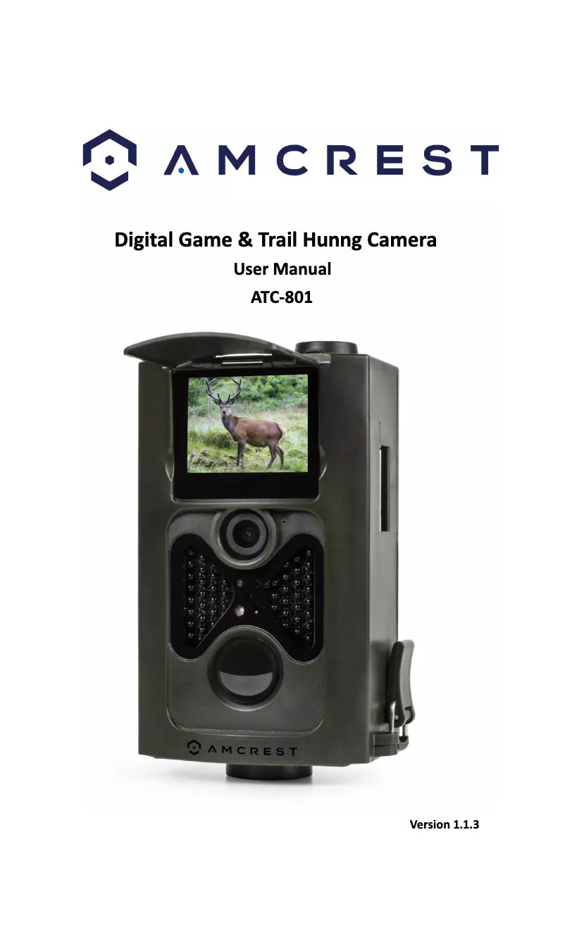 Page 1 of the manual User Manual Amcrest ATC-801