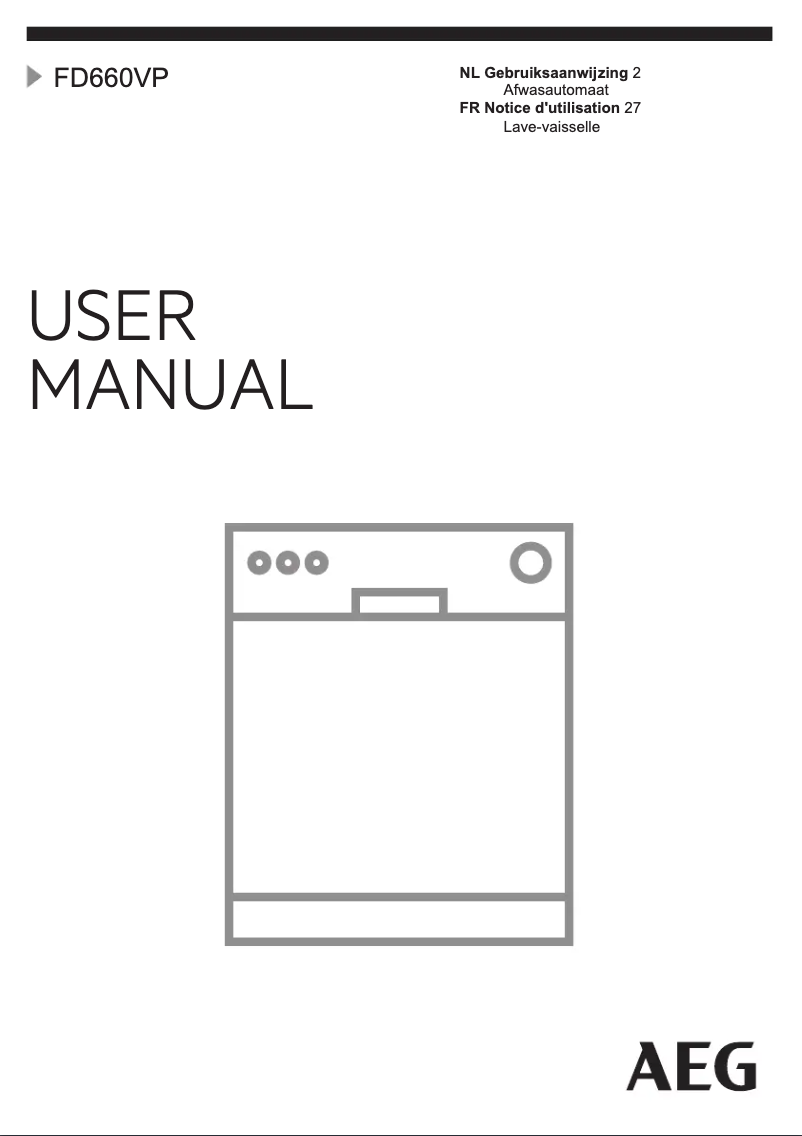 First page image of the manual for FD660VP
