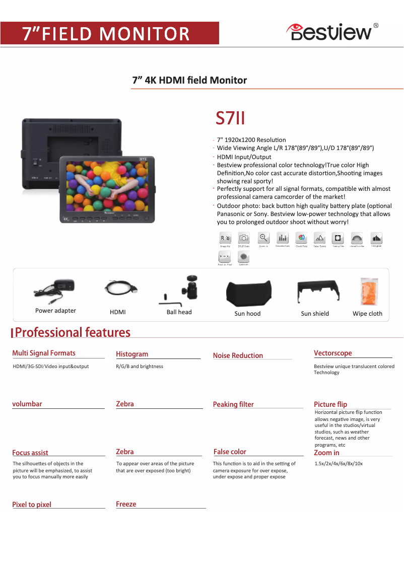 First page image of the manual for S7II