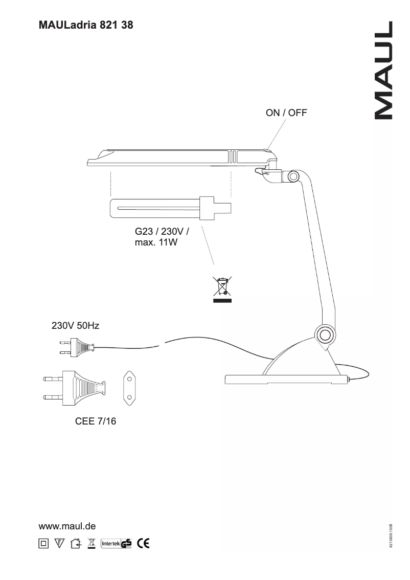 First page image of the manual for Adria