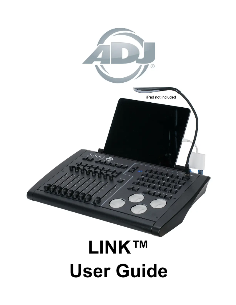 Page 1 of the manual User Manual American DJ Link