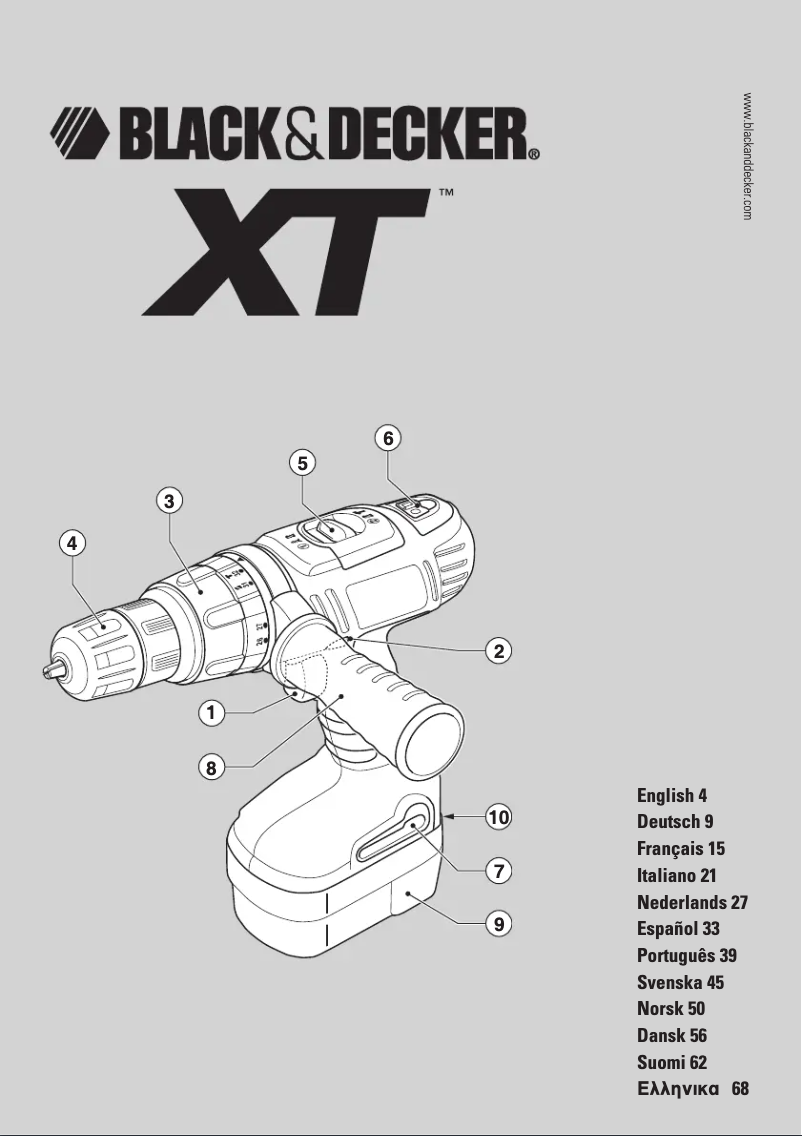 Page 1 of the manual User Manual Black & Decker XTC24BK