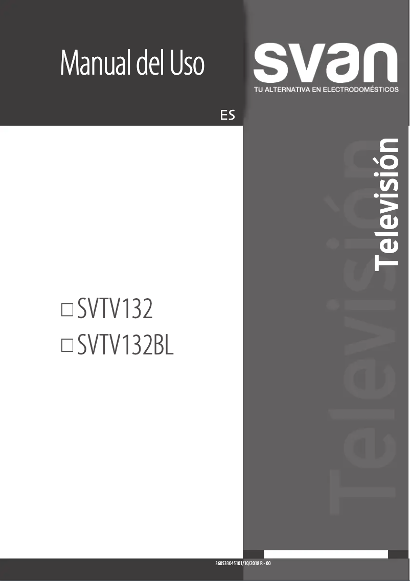 First page image of the manual for SVTV132BL
