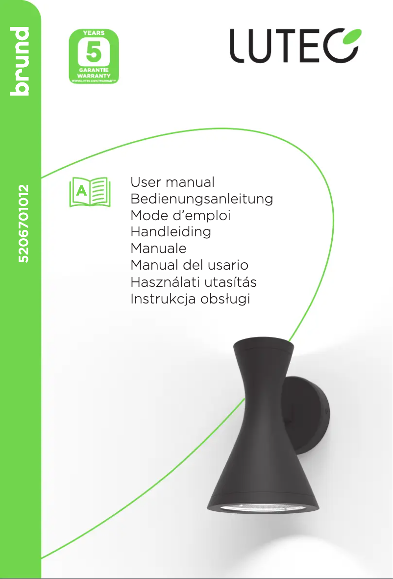 First page image of the manual for Brund