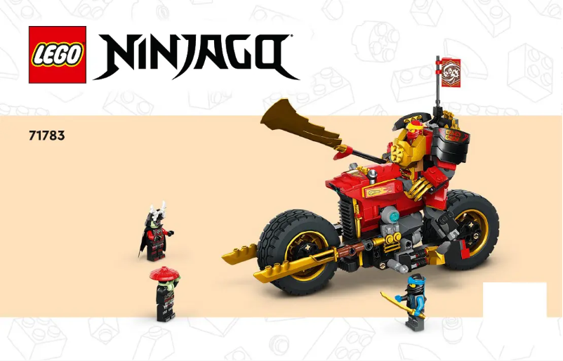 First page image of the manual for Ninjago 71783